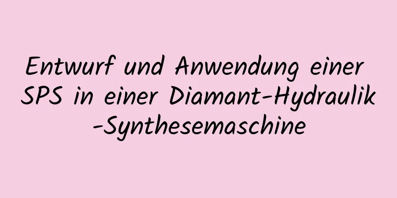 Entwurf und Anwendung einer SPS in einer Diamant-Hydraulik-Synthesemaschine